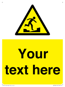 Custom warning uneven surface